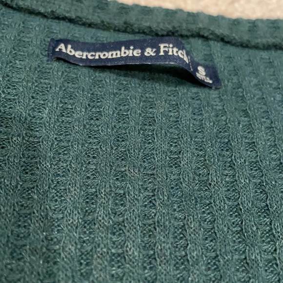 Green dolman sleeve v neck sweater a&f - Picture 3 of 5